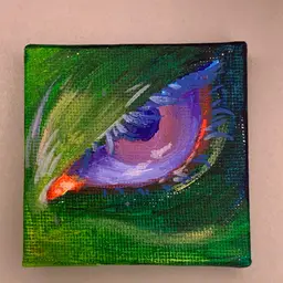 "Tired Eye" 😴 - Original Art by Ollie 2.5x2.5