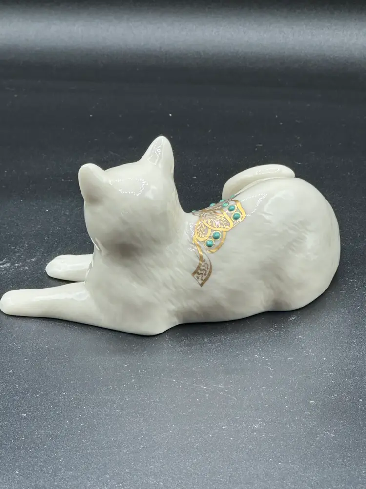 LENOX China Jewels Collection - Sitting Cat with Design on Back - USA