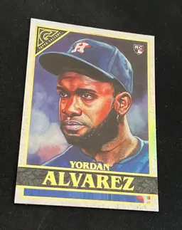 Yordan Alvarez 2020 Topps Gallery Rainbow Foil SSP #16 Rookie RC Houston Astros