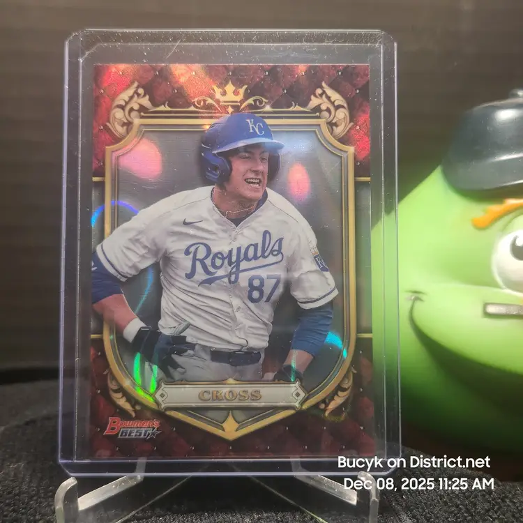 2022 Bowman's Best Prospective Royalty Lava - Gavin Cross Kansas City Royals 5/50