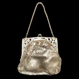 Vintage Whiting & Davis Small Lined Mesh Purse