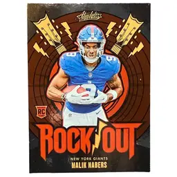 Malik Nabers 2024 Panini Absolute Rock Out #RO-MNS Rookie RC Giants