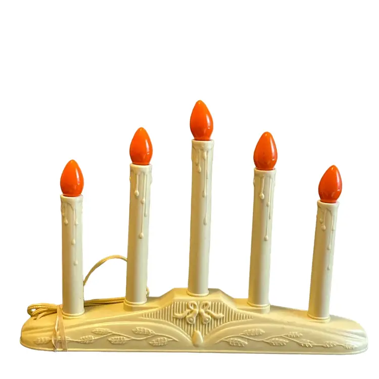 Vintage Five Light Chandelier Electric Candelabra
