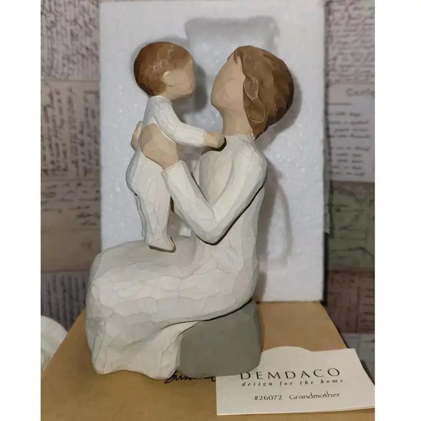 2001 Willow Tree Grandmother Sculpted Figures by Susan Lordi • New In Box Vtg