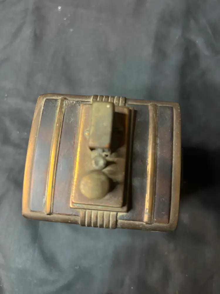 Ronson Art Deco Touch-Tip Lighter and Cigarette Dispenser