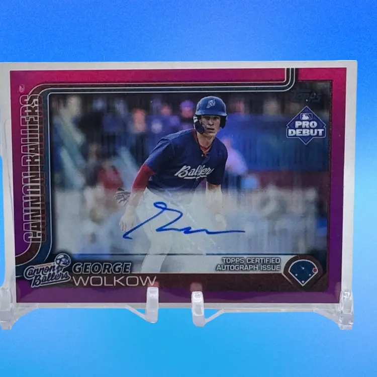 2025 Topps Pro Debut Fuchsia Foil George Wolkow Auto/199 - Chicago White Sox