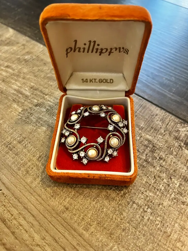 Vintage Monet Rhinestone Brooch