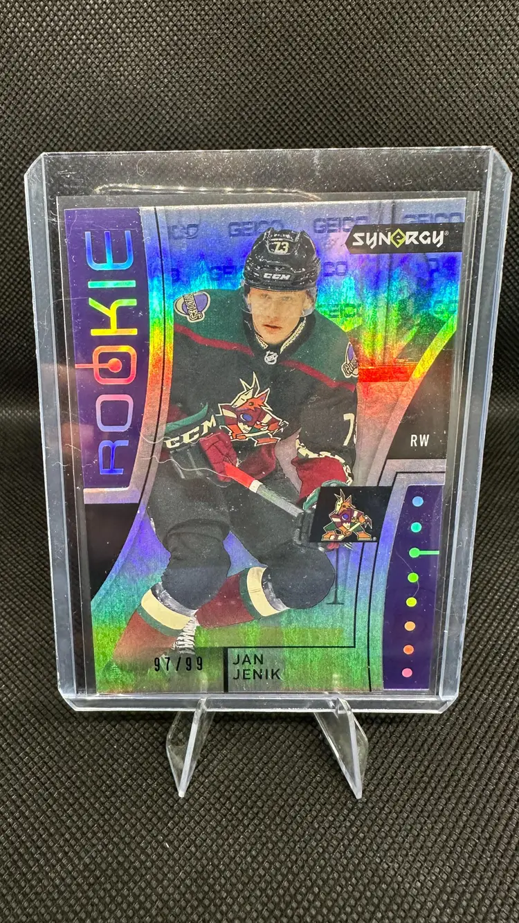 2021-22 Upper Deck Synergy Jan Jenik Arizona Coyotes #91 Purple 97/99 RC