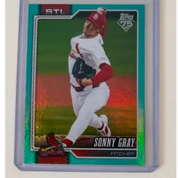 Sonny Gray Aqua Rainbow Foil St. Louis Cardinals