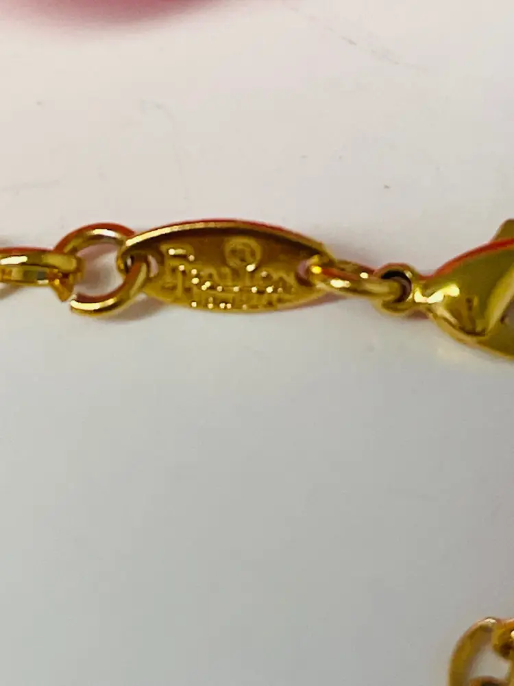 Fallon Gold Tone Coin Necklace