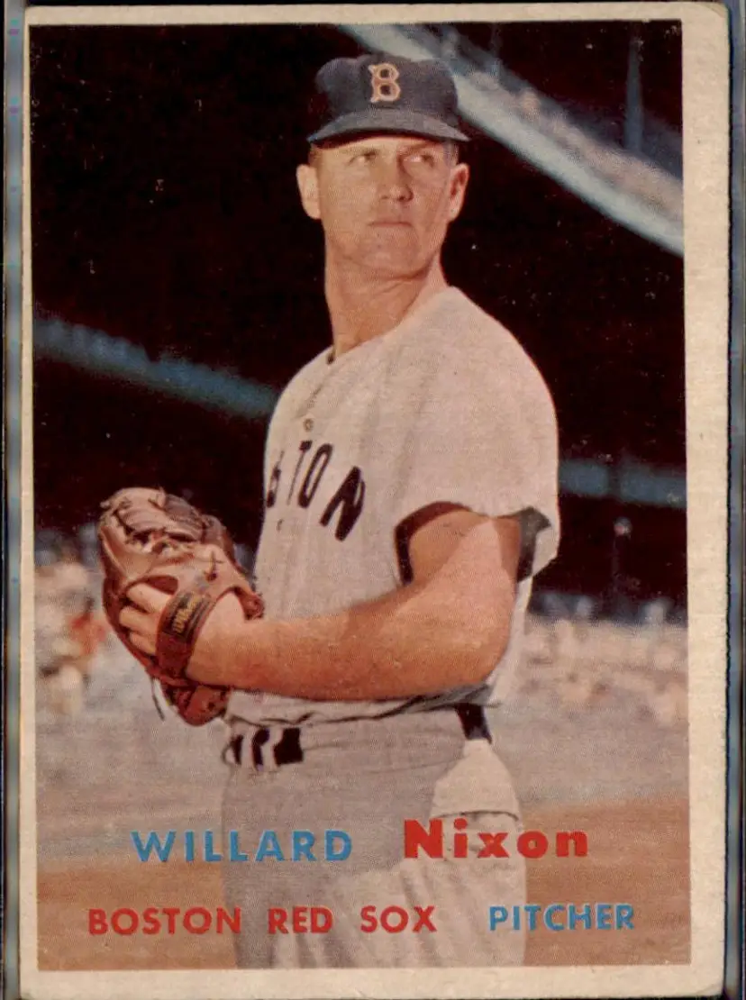1957 Topps #189 Willard Nixon - ( pk1 ) - Boston Red Sox