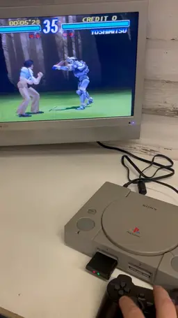 Sony Ps1 Console With Av, Power, Controller