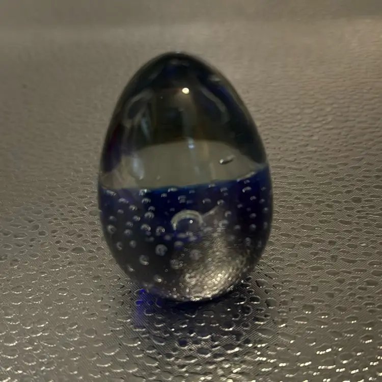 Gorgeous Blue Paperweight 2 1/2 Inches Tall