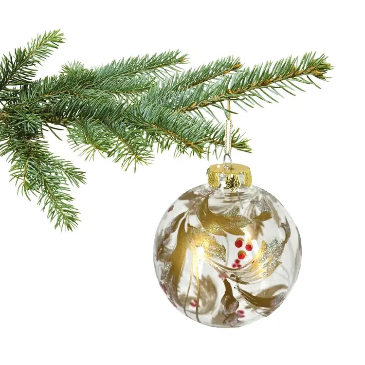 3” BLOWN GLASS 
CHRISTMAS ORNAMENT    
By Sylvestri