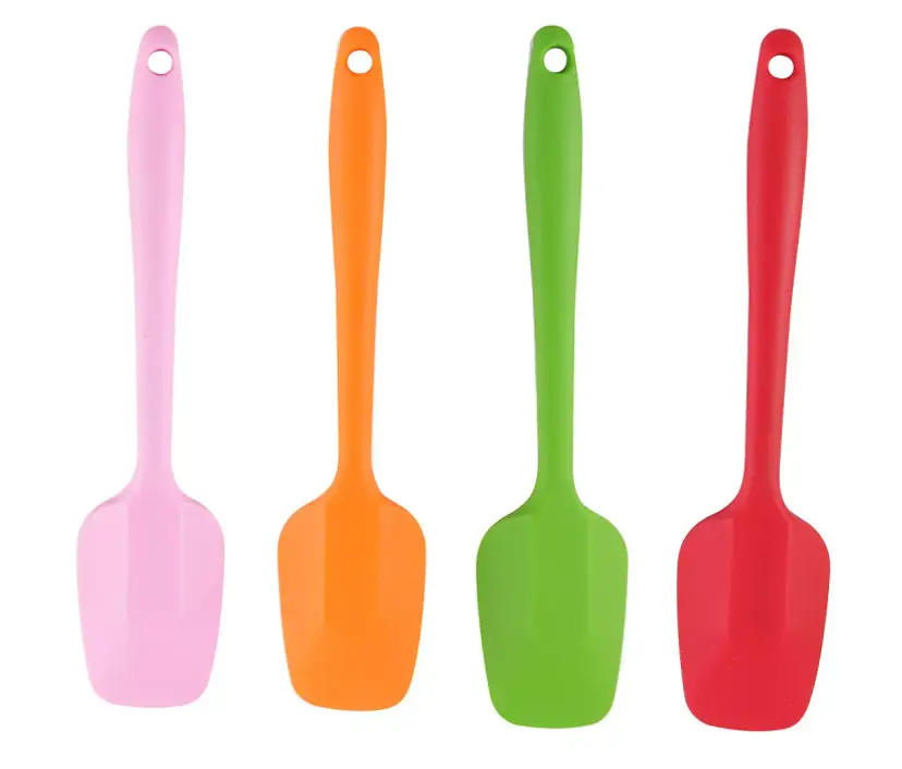 4 Pcs Silicone Spatula Heat Resistant Flipping Turner for Kitchen Baking Bulk