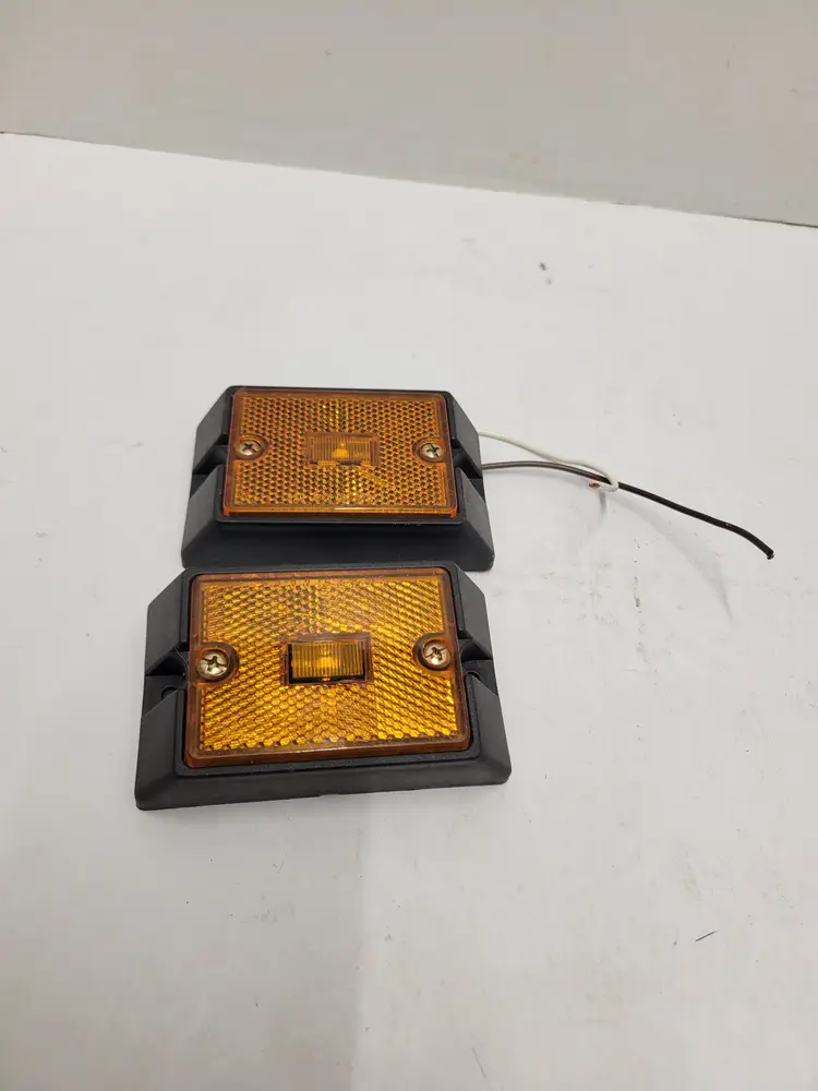 2 Pack Trailer Marker Lights Amber Side LED Works