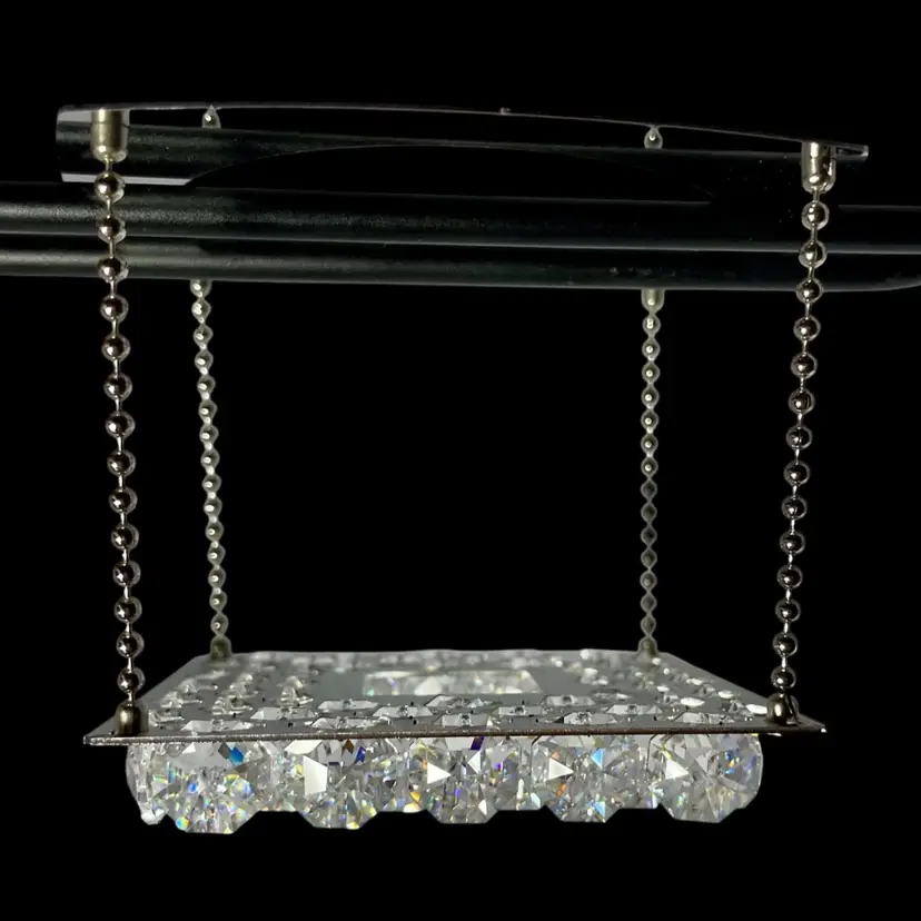 Schonbek Geometrix 5" Swarovski Crystal  Mini Pendant Light -Clear- 2004