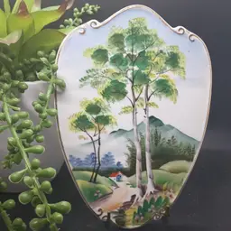 Vintage Lefton Summer Wall Plaque Hand Painted