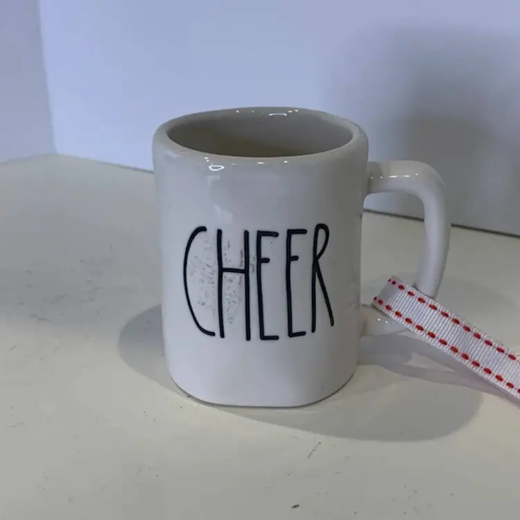 Rae Dunn Cheer Mug Ornament