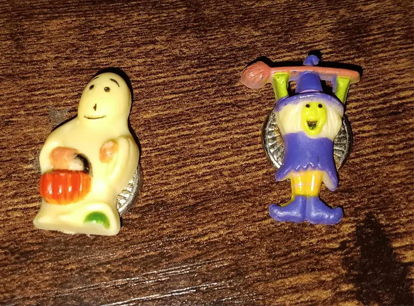 Ghost and Witch Button Covers