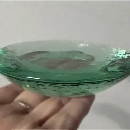 Fire and Light Disc Paperweight or Candle Holder, 4", Celery Green! Excellent condition