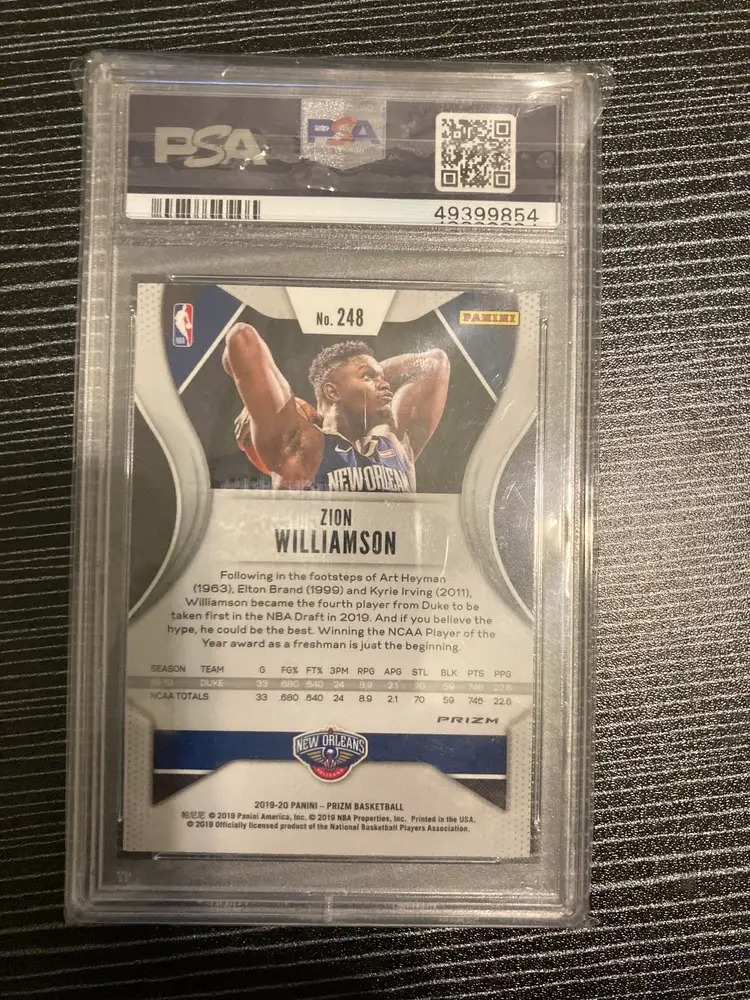 2019-20 Panini Prizm - Rookie Zion Williamson #248 Red White & Blue Prizm (RC)  OBO
