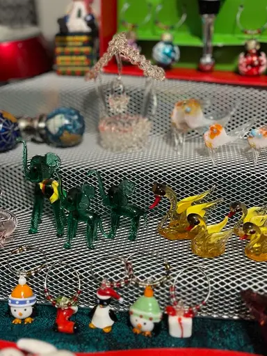 Miniature Glass Figurines & Wine….corks