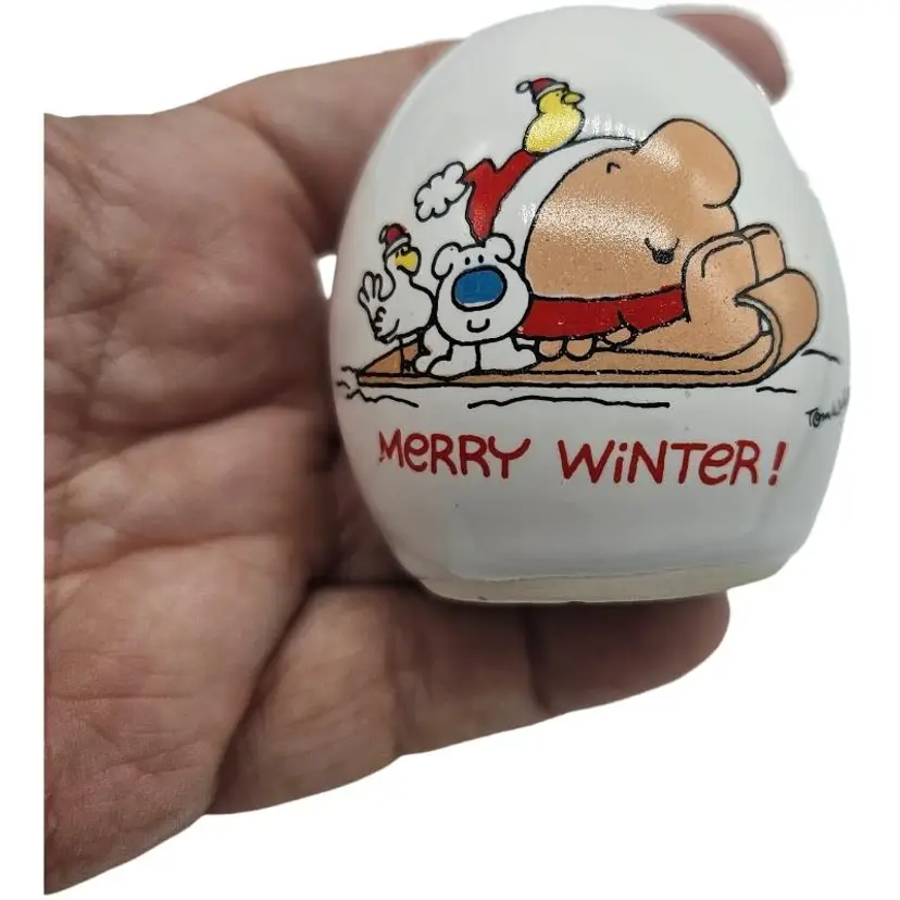 Vintage Ziggy Ceramic Egg Shaped Bank