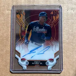 2019 Topps High tek Ronald Acuna Auto /25 