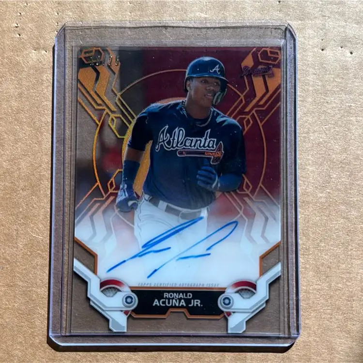 2019 Topps High tek Ronald Acuna Auto /25