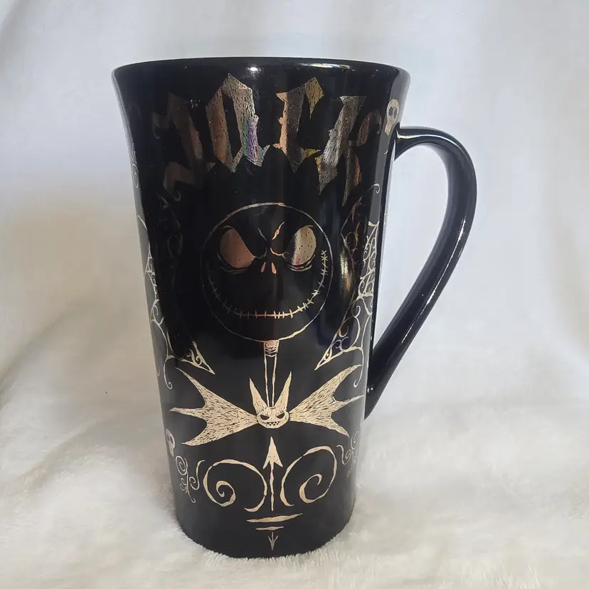 Nightmare Before Christmas Jack Skellington Disney Store Collectible Mug Copper Metallic 12oz