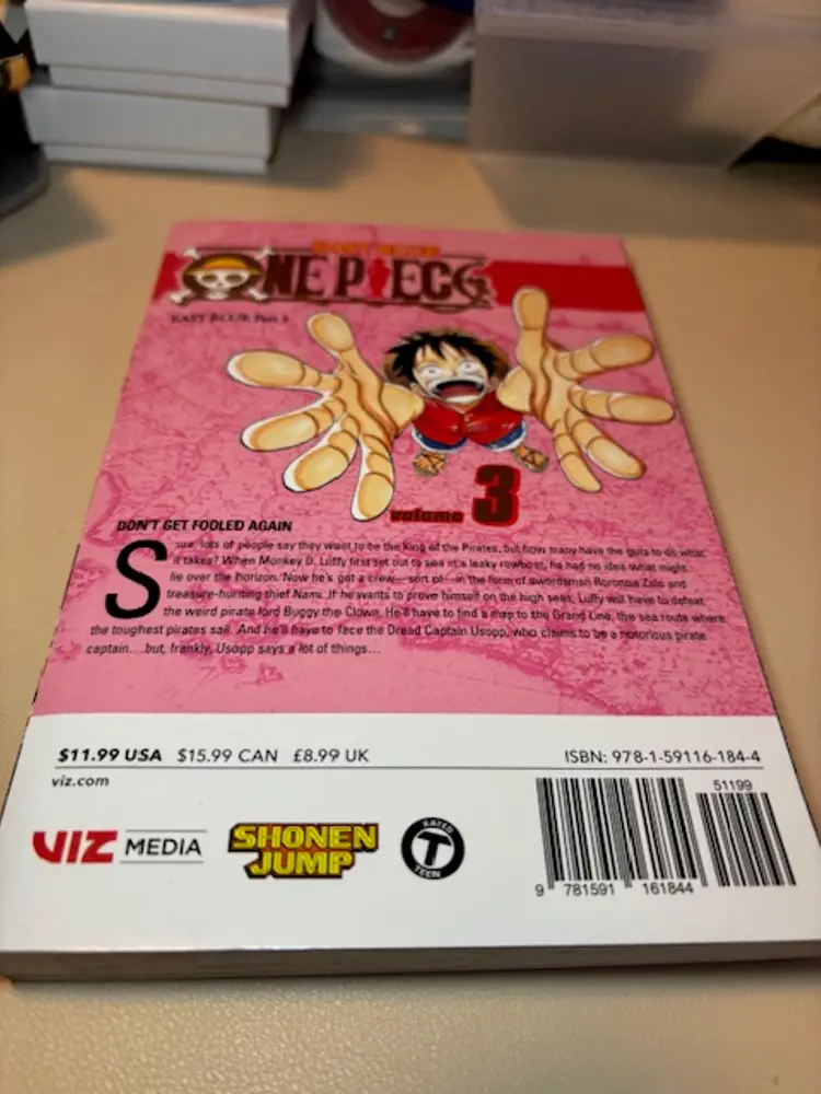 Lot of 2: Manga: One Piece East Blue: Volume 3 and 4 Like New!