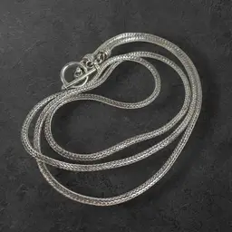 Thick Bali Rope Link Chain Sterling Necklace