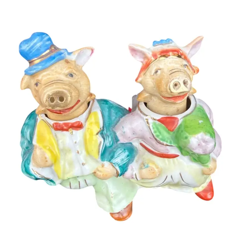 1950s Pig Nodder Salt And Pepper Made In Japan