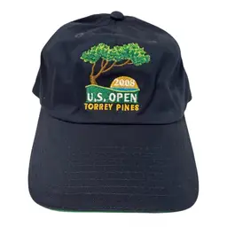 2008 U.S. Open Torrey Pines Navy Blue Adjustable Members Only Golf Hat - USGA