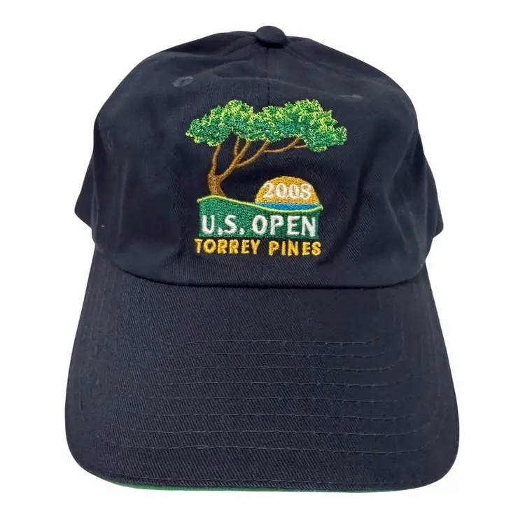2008 U.S. Open Torrey Pines Navy Blue Adjustable Members Only Golf Hat - USGA