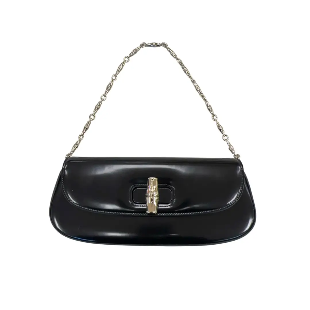 Gucci Black Bamboo Night Bag