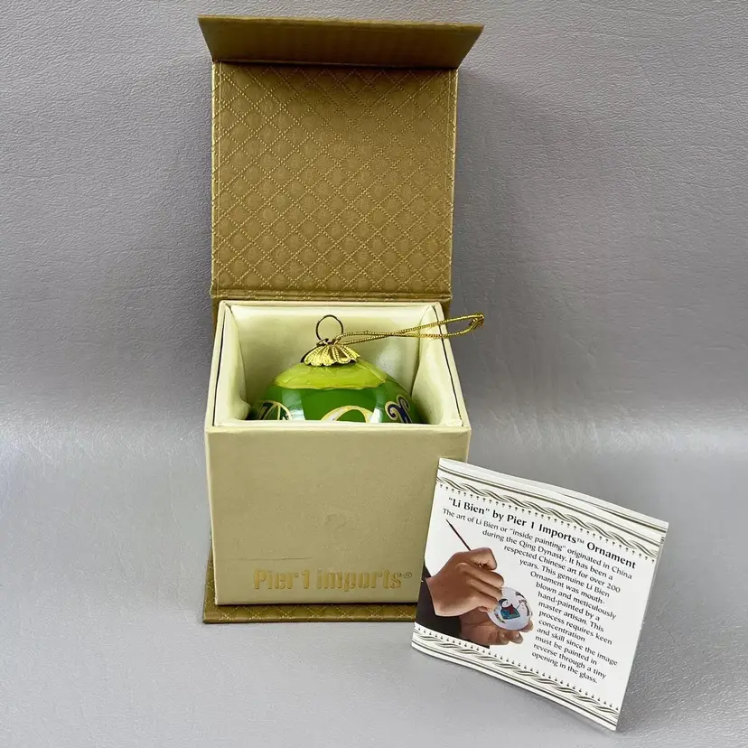 Li Bien Peace Dove Olive Branch Ornament With Original Box Christmas 2.75'