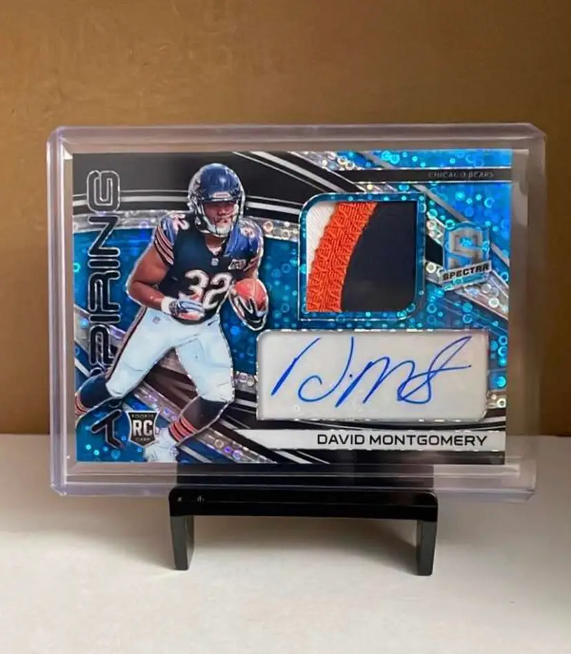 David Montgomery 2019 Panini Spectra Aspiring Blue Prizm #/99