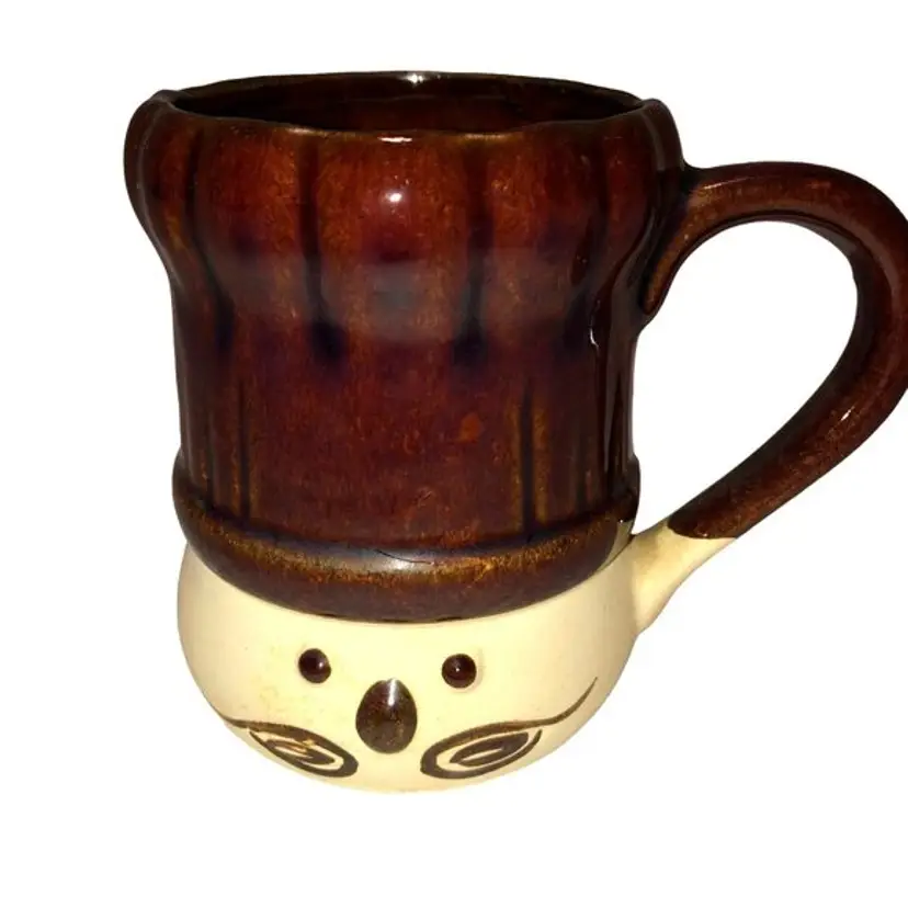 Vintage Takahashi Le Chef Mug Coffee Glazed Ceramic Mustasche San Francisco