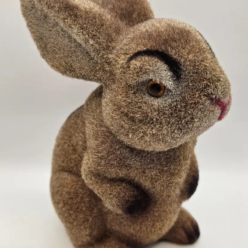 Easter Unlimited Flocked Rabbit Bank