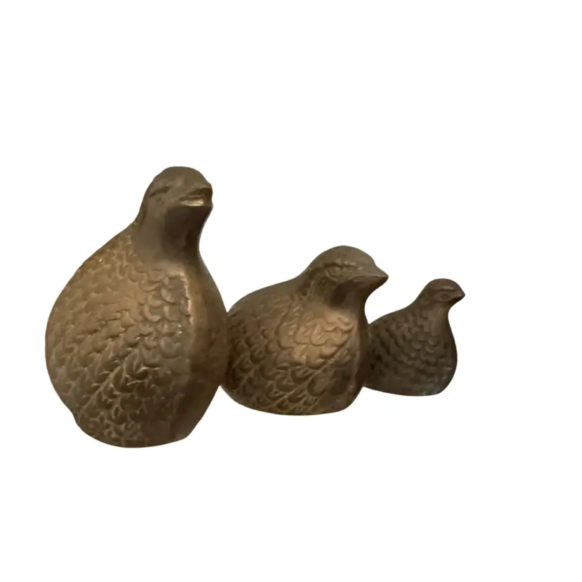 Vintage Leonard Brass Pheasant Trio