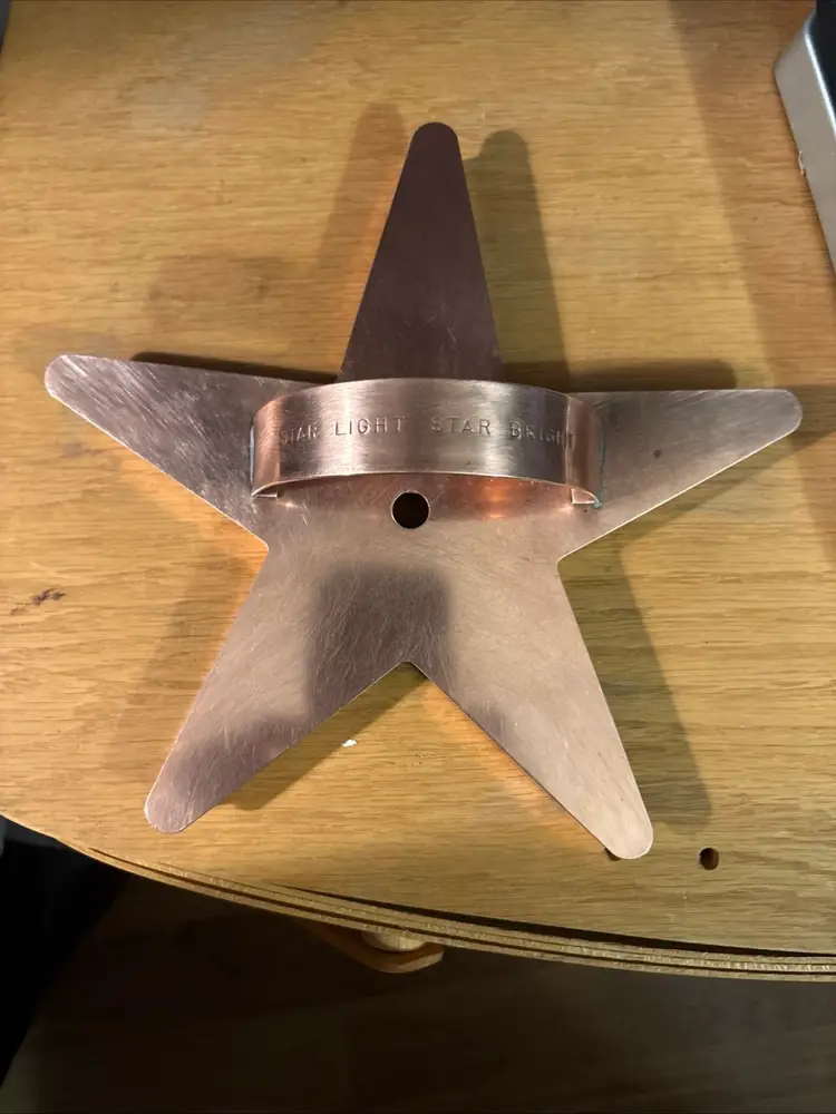 Martha Stewart Copper Large Star Bright Star Light Cookie Cutter