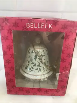 Belleek Christmas Bell