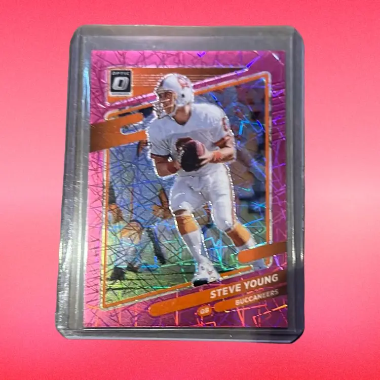 2021 Panini Donruss Optic Football Steve Young HOF Pink Velocity 67/79