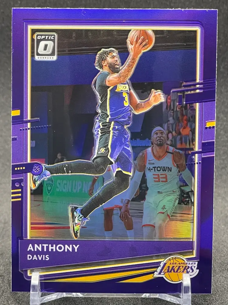 Anthony Davis 2020-21 Optic #42 Purple Prizm