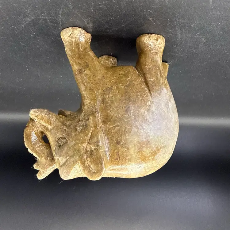 Elephant Hand Carved Soap Stone Made In India Figure