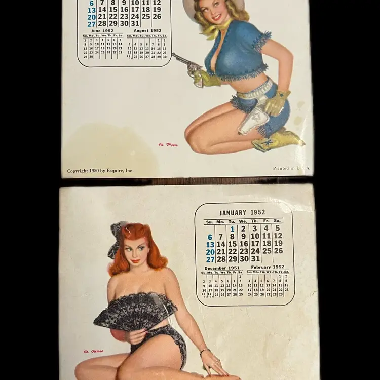 1950s Pin Up Calendars