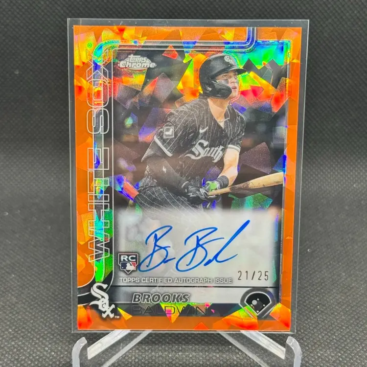 Brooks Baldwin 2025 Topps Chrome Sapphire #RA-BB Rookie Auto Orange /25 Chicago White Sox