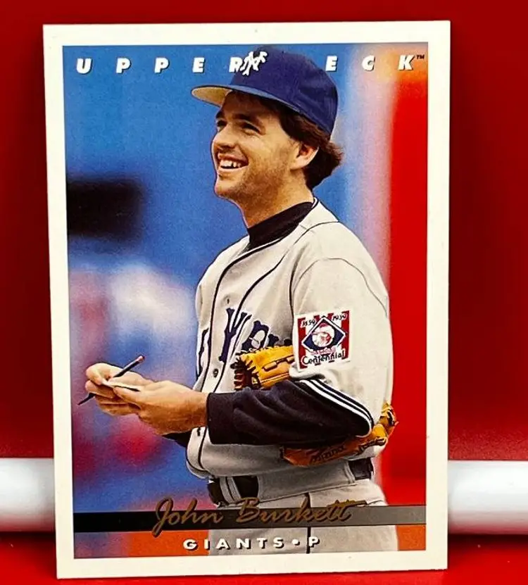 1992 Upper Deck Collector Baseball Trading Card Giants John Burkett #160